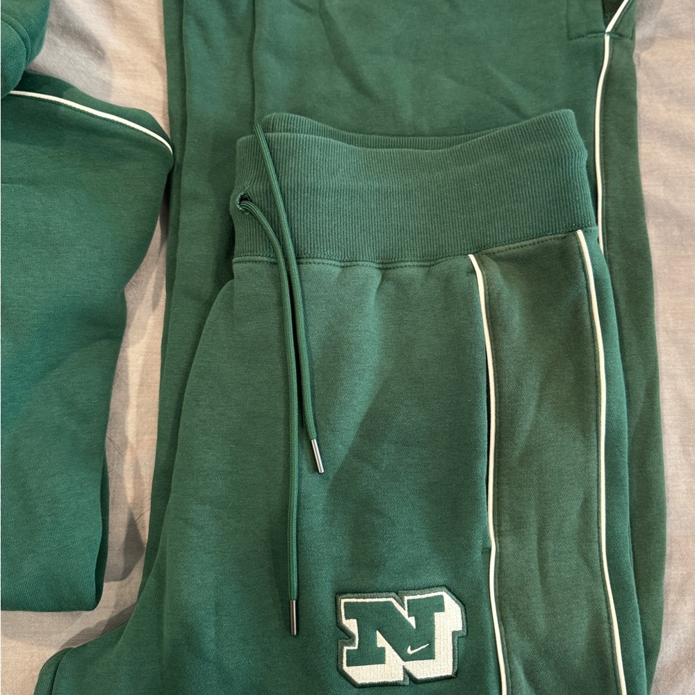 Nike Phoenix Fleece 2pc Set in Gorge Green Woman’s Hoodie -M and Sweatpants-L. - Picture 5 of 9